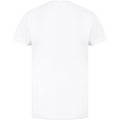 White - Back - Casual Classics Mens Ringspun Cotton Longline T-Shirt