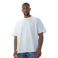 White - Lifestyle - Casual Classics Mens Ringspun Cotton Longline T-Shirt
