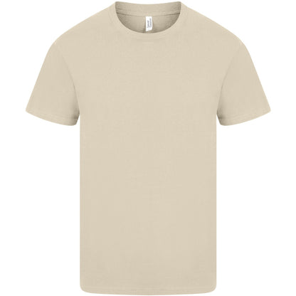 Sand - Front - Casual Classics Mens Ringspun Cotton Longline T-Shirt