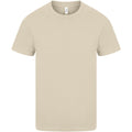 Sand - Front - Casual Classics Mens Ringspun Cotton Longline T-Shirt