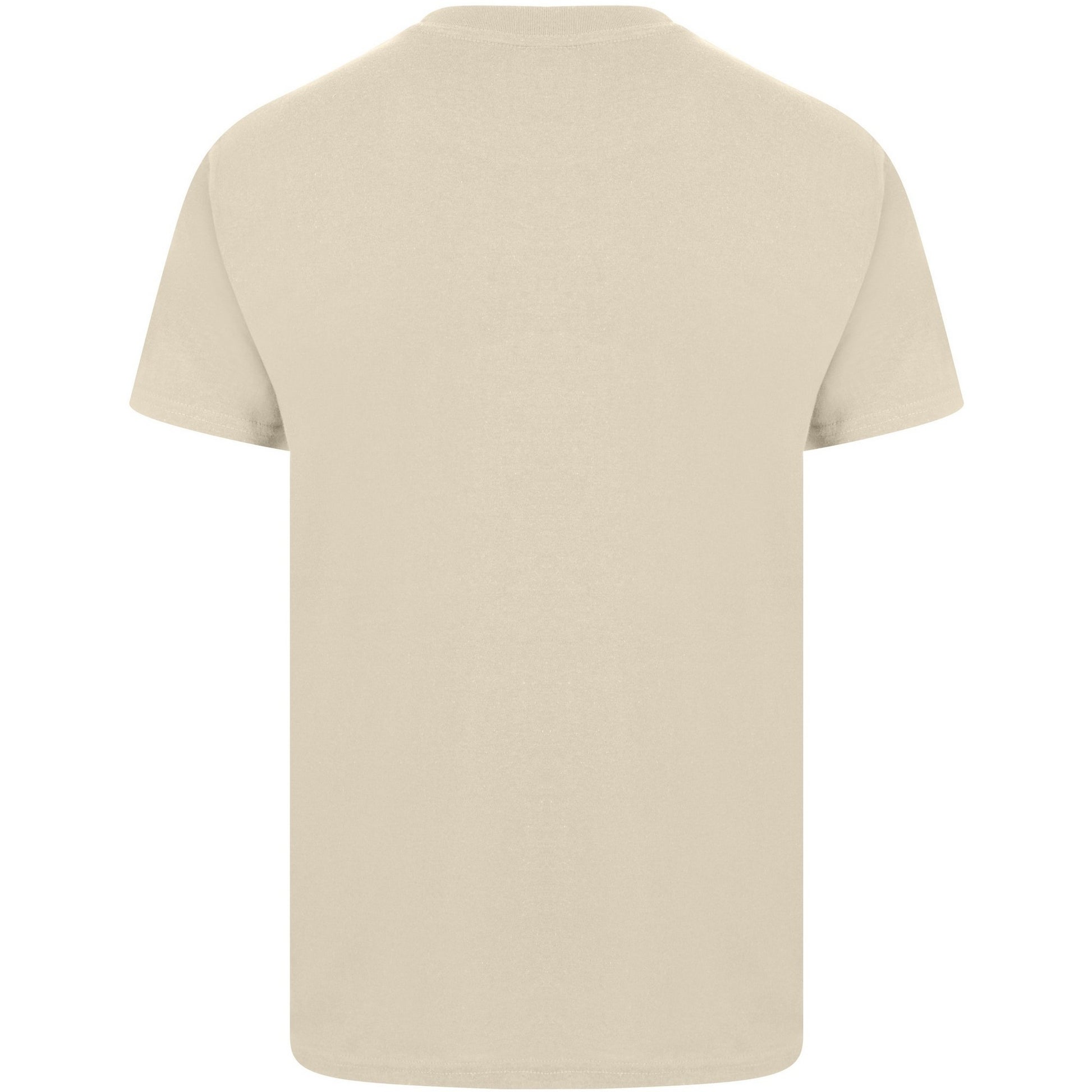 Sand - Back - Casual Classics Mens Ringspun Cotton Longline T-Shirt