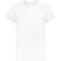 White - Front - Casual Classics Mens Ringspun Cotton Longline T-Shirt