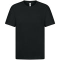 Black - Front - Casual Classics Mens Ringspun Cotton Longline T-Shirt