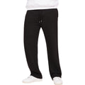 Black - Front - Casual Classics Mens Ringspun Cotton Relaxed Fit Jogging Bottoms