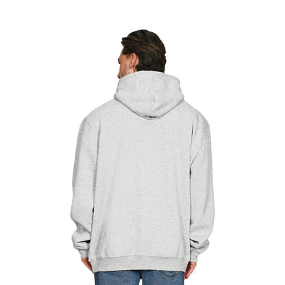 Ash Grey - Back - Casual Classics Mens Ringspun Cotton Tall Oversized Hoodie