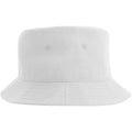 White - Back - Atlantis Unisex Adult Geo Recycled Polyester Bucket Hat