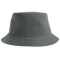 Dark Grey - Front - Atlantis Unisex Adult Geo Recycled Polyester Bucket Hat
