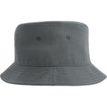 Dark Grey - Back - Atlantis Unisex Adult Geo Recycled Polyester Bucket Hat