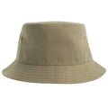 Khaki - Front - Atlantis Unisex Adult Geo Recycled Polyester Bucket Hat