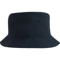 Navy - Back - Atlantis Unisex Adult Geo Recycled Polyester Bucket Hat