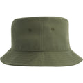 Olive - Back - Atlantis Unisex Adult Geo Recycled Polyester Bucket Hat