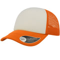 Fluorescent Orange - Front - Atlantis Unisex Adult Rapper 5 Panel Trucker Cap