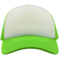 Safety Green - Side - Atlantis Unisex Adult Rapper 5 Panel Trucker Cap