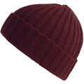 Burgundy - Front - Atlantis Unisex Adult Shore Chunky Recycled Beanie