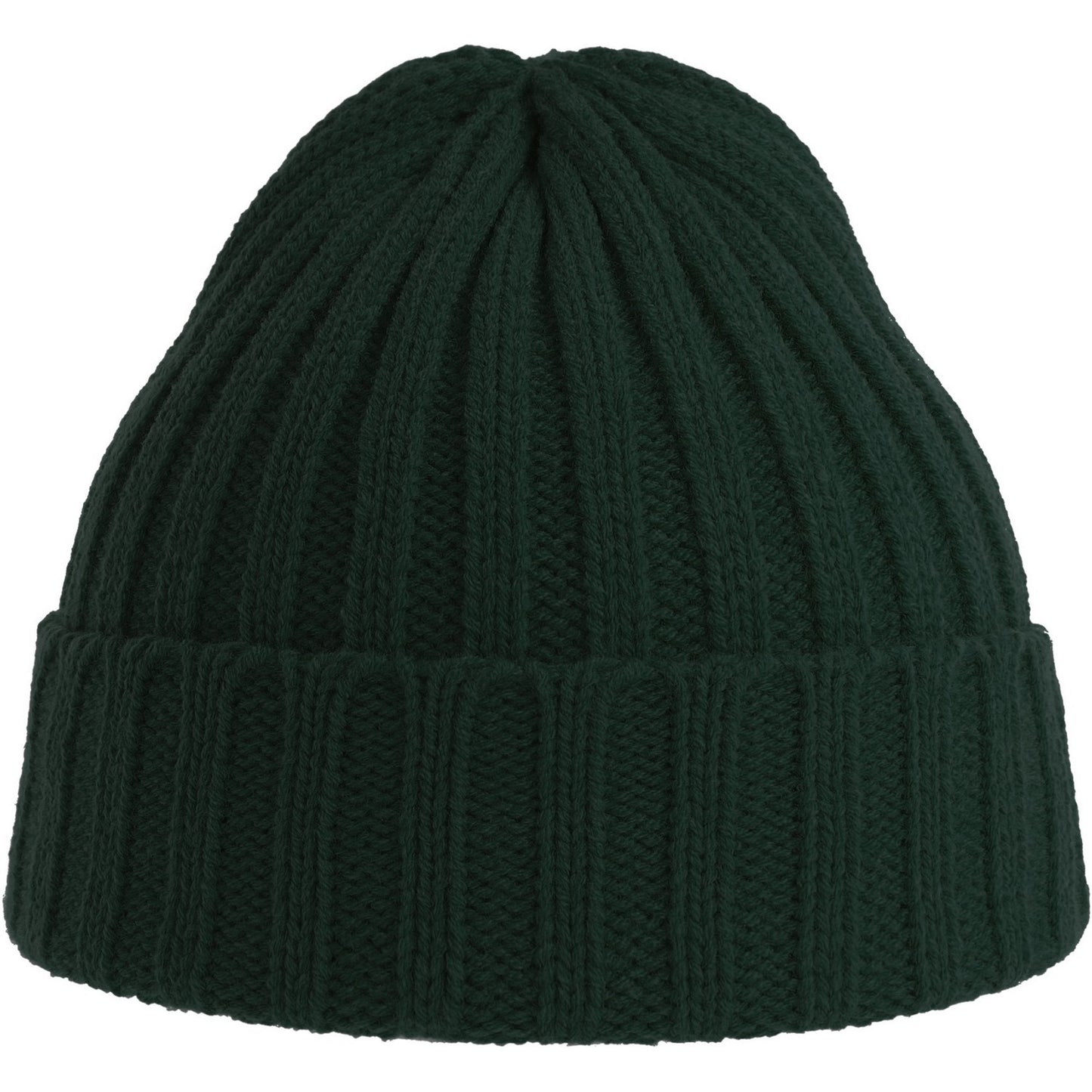 Bottle Green - Side - Atlantis Unisex Adult Shore Chunky Recycled Beanie