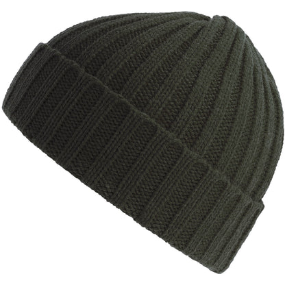 Olive - Front - Atlantis Unisex Adult Shore Chunky Recycled Beanie