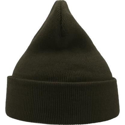 Olive - Back - Atlantis Unisex Adult Wind Recycled Cuffed Beanie