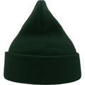 Bottle Green - Back - Atlantis Unisex Adult Wind Recycled Cuffed Beanie