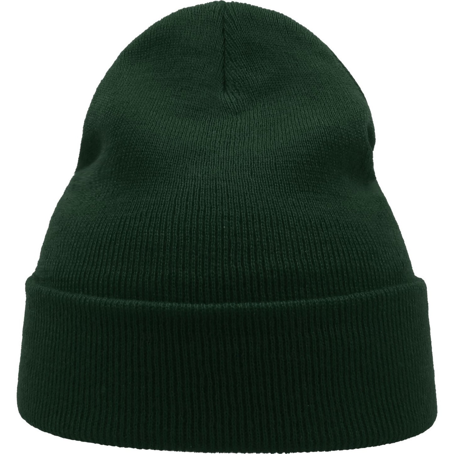 Bottle Green - Side - Atlantis Unisex Adult Wind Recycled Cuffed Beanie