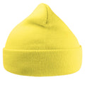 Light Yellow - Front - Atlantis Unisex Adult Wind Recycled Cuffed Beanie