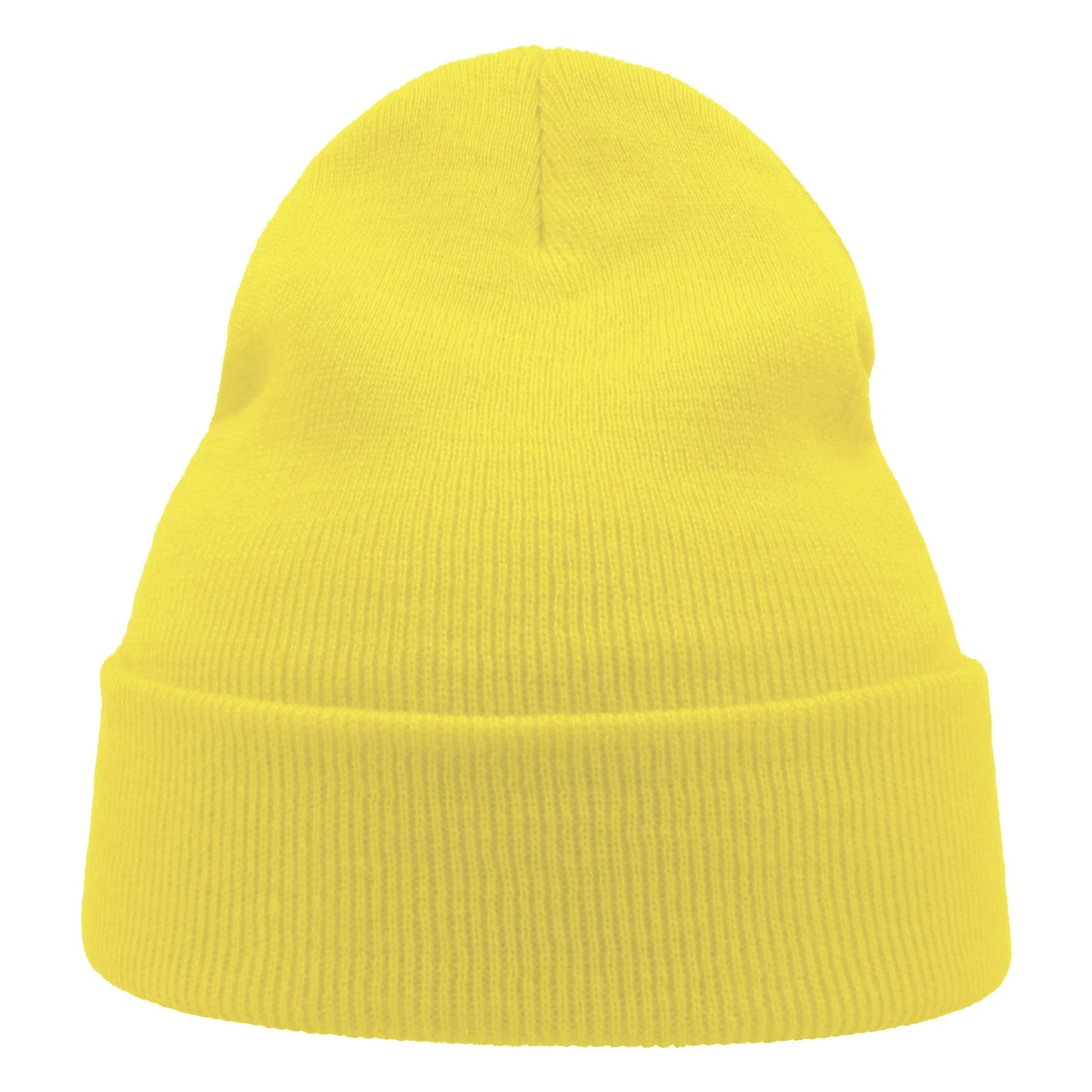 Light Yellow - Side - Atlantis Unisex Adult Wind Recycled Cuffed Beanie
