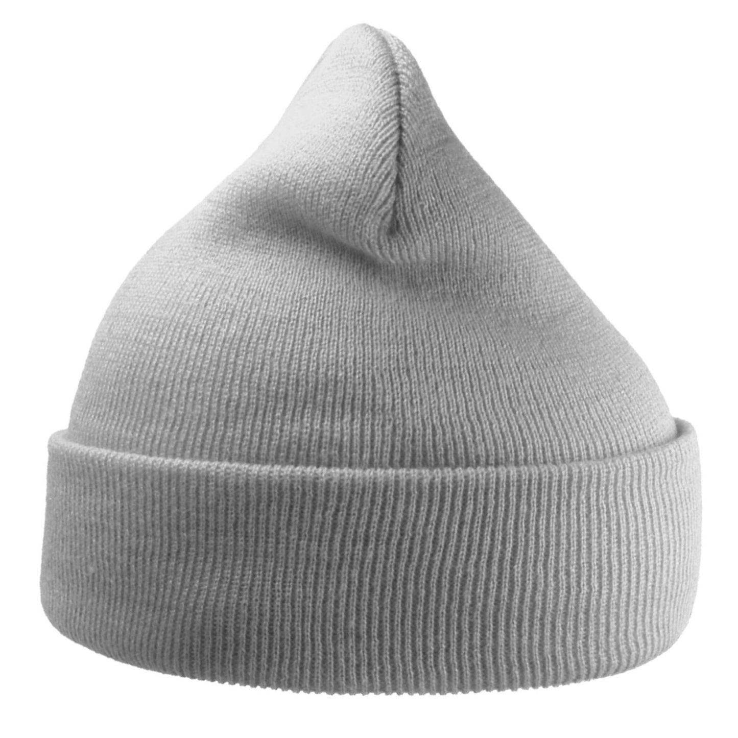 Light Grey - Back - Atlantis Unisex Adult Wind Recycled Cuffed Beanie