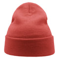 Off Red - Side - Atlantis Unisex Adult Wind Recycled Cuffed Beanie