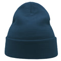 Petrol - Side - Atlantis Unisex Adult Wind Recycled Cuffed Beanie