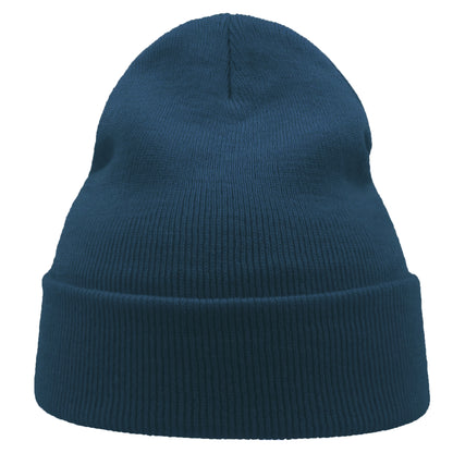 Petrol - Side - Atlantis Unisex Adult Wind Recycled Cuffed Beanie