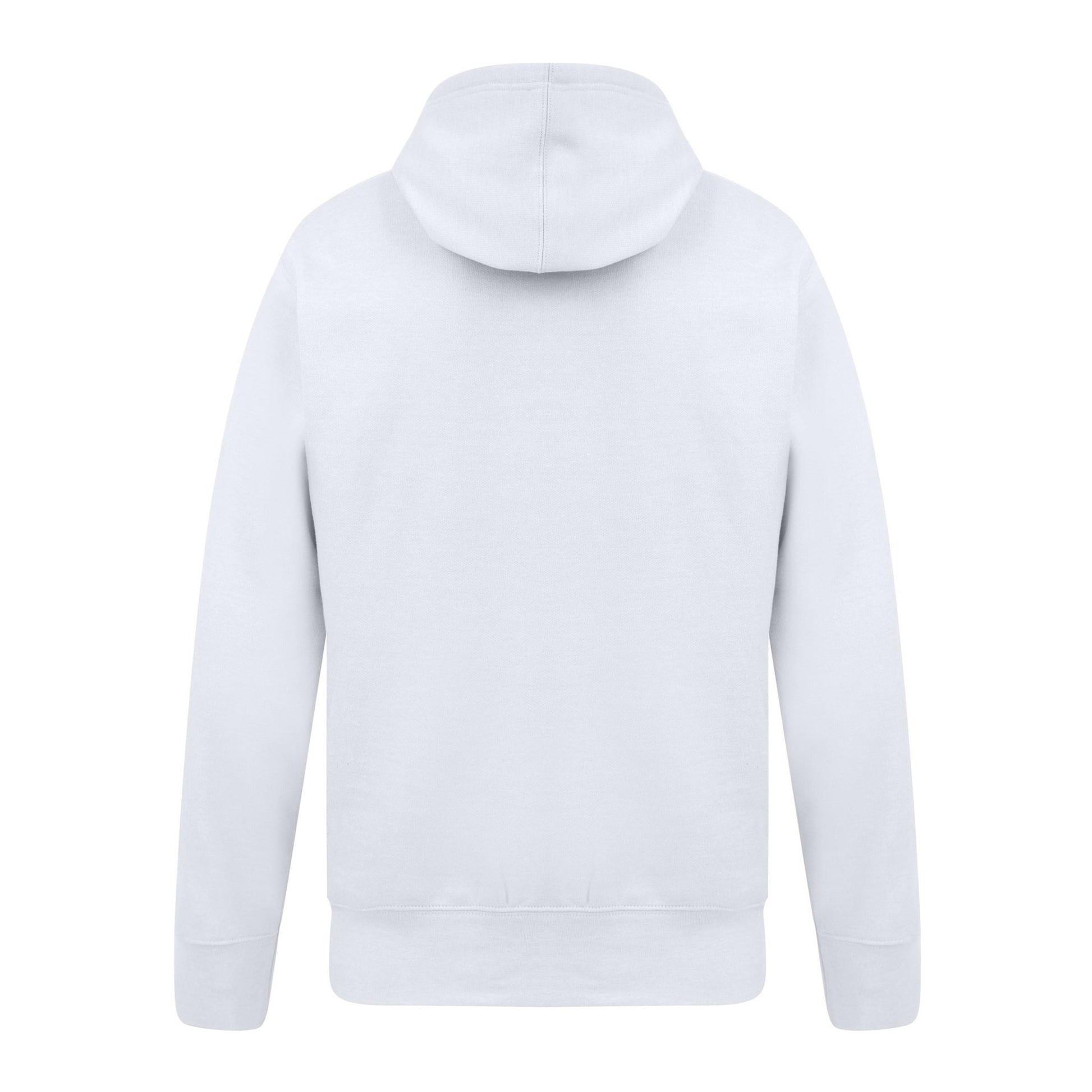 White - Back - Casual Classics Mens Premium Ringspun Cotton Hoodie