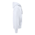 White - Side - Casual Classics Mens Premium Ringspun Cotton Hoodie