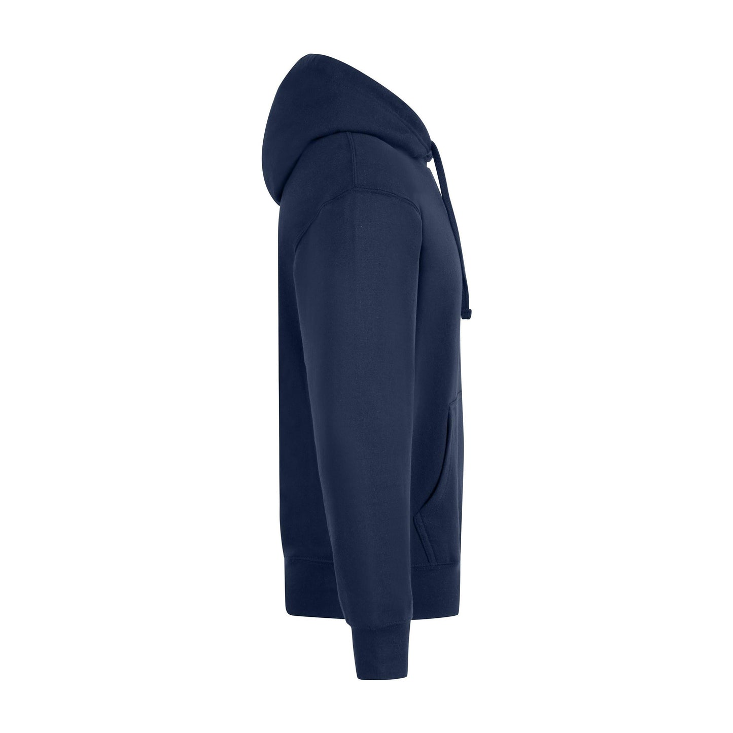 Navy - Side - Casual Classics Mens Premium Ringspun Cotton Hoodie