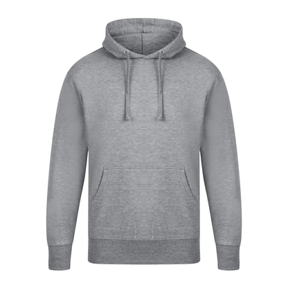 Sports Grey - Front - Casual Classics Mens Premium Ringspun Cotton Hoodie