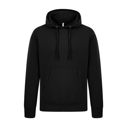 Black - Front - Casual Classics Mens Premium Ringspun Cotton Hoodie