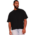Black - Front - Casual Classics Mens Core Boxy Ringspun Cotton Tall Oversized T-Shirt