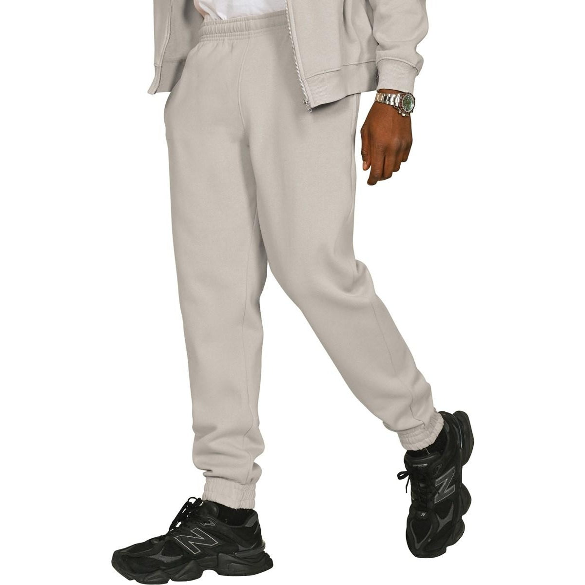 Stone - Front - Casual Classics Unisex Adult Blended Core Ringspun Cotton Tall Jogging Bottoms