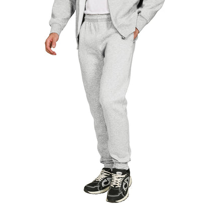 Ash Grey - Front - Casual Classics Unisex Adult Blended Core Ringspun Cotton Tall Jogging Bottoms