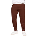 Chocolate - Front - Casual Classics Unisex Adult Blended Core Ringspun Cotton Tall Jogging Bottoms