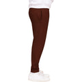 Chocolate - Side - Casual Classics Unisex Adult Blended Core Ringspun Cotton Tall Jogging Bottoms
