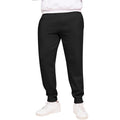Black - Front - Casual Classics Unisex Adult Blended Core Ringspun Cotton Tall Jogging Bottoms