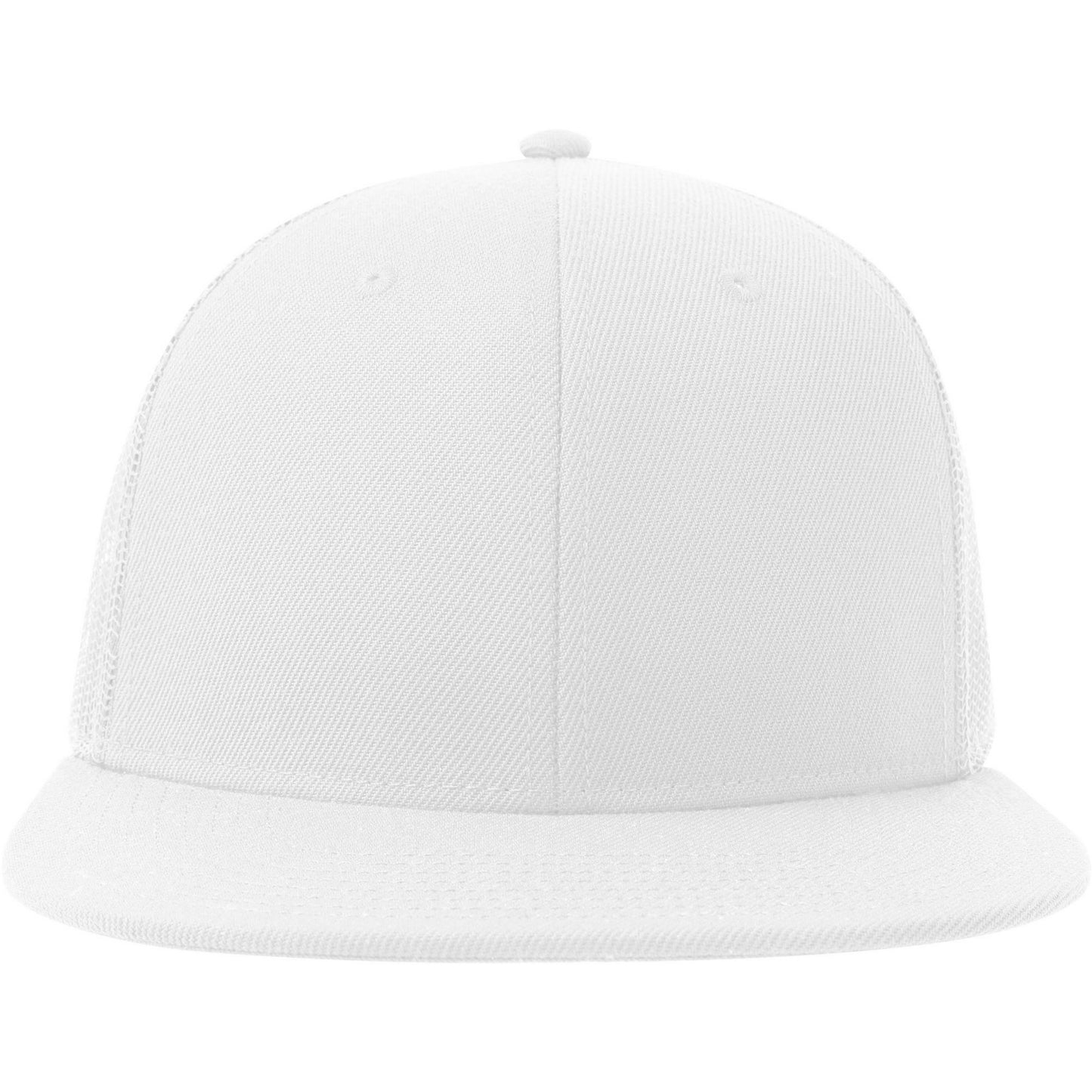 White - Front - Atlantis Unisex Adult Mesh 6 Panel Trucker Cap