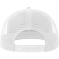 White - Back - Atlantis Unisex Adult Mesh 6 Panel Trucker Cap