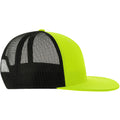 Yellow-Black - Side - Atlantis Unisex Adult Mesh 6 Panel Trucker Cap