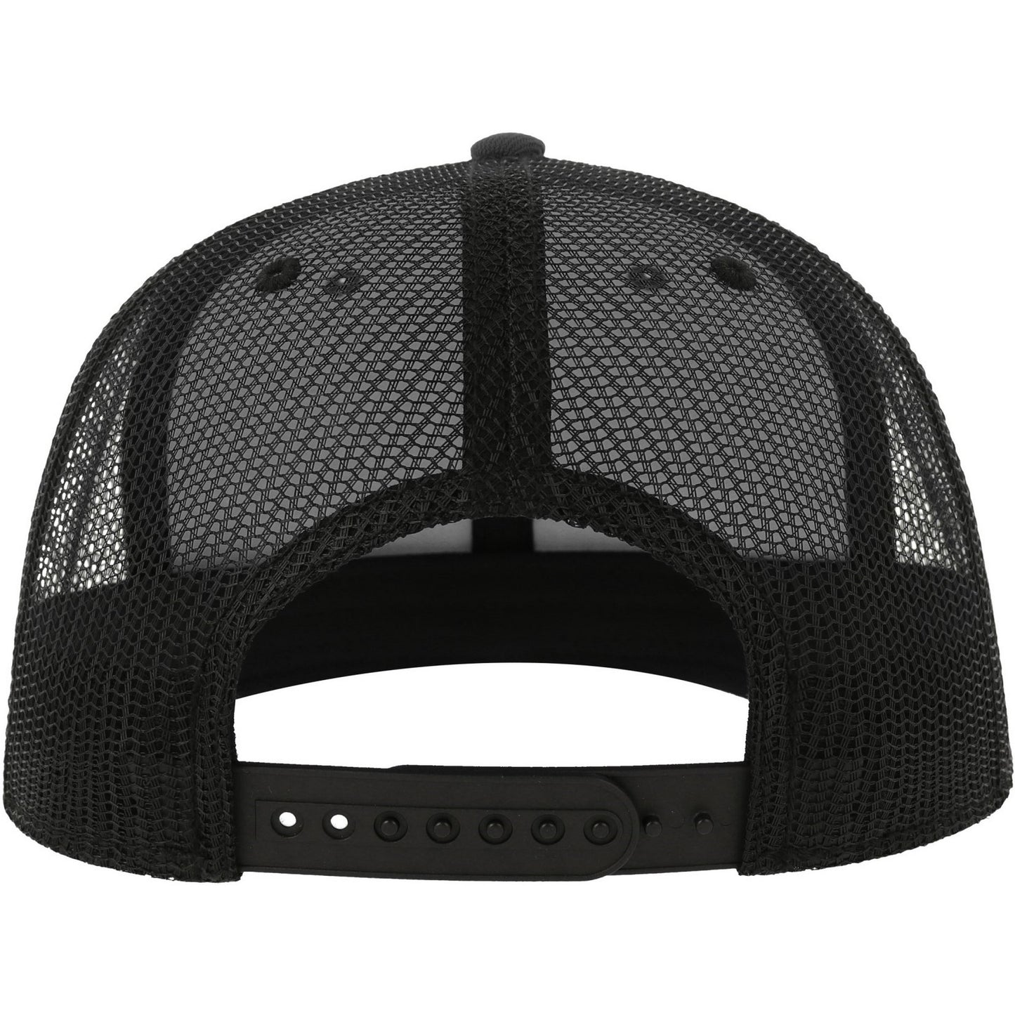 Dark Grey-Black - Back - Atlantis Unisex Adult Mesh 6 Panel Trucker Cap