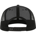 Dark Grey-Black - Back - Atlantis Unisex Adult Mesh 6 Panel Trucker Cap