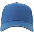 Royal Blue - Front - Atlantis Unisex Adult Reflective Sustainable 5 Panel Baseball Cap