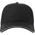 Black - Front - Atlantis Unisex Adult Reflective Sustainable 5 Panel Baseball Cap