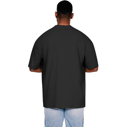 Black - Back - Casual Classics Mens Core Ringspun Cotton Tall Oversized T-Shirt