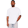 White - Front - Casual Classics Mens Core Ringspun Cotton Tall Oversized T-Shirt