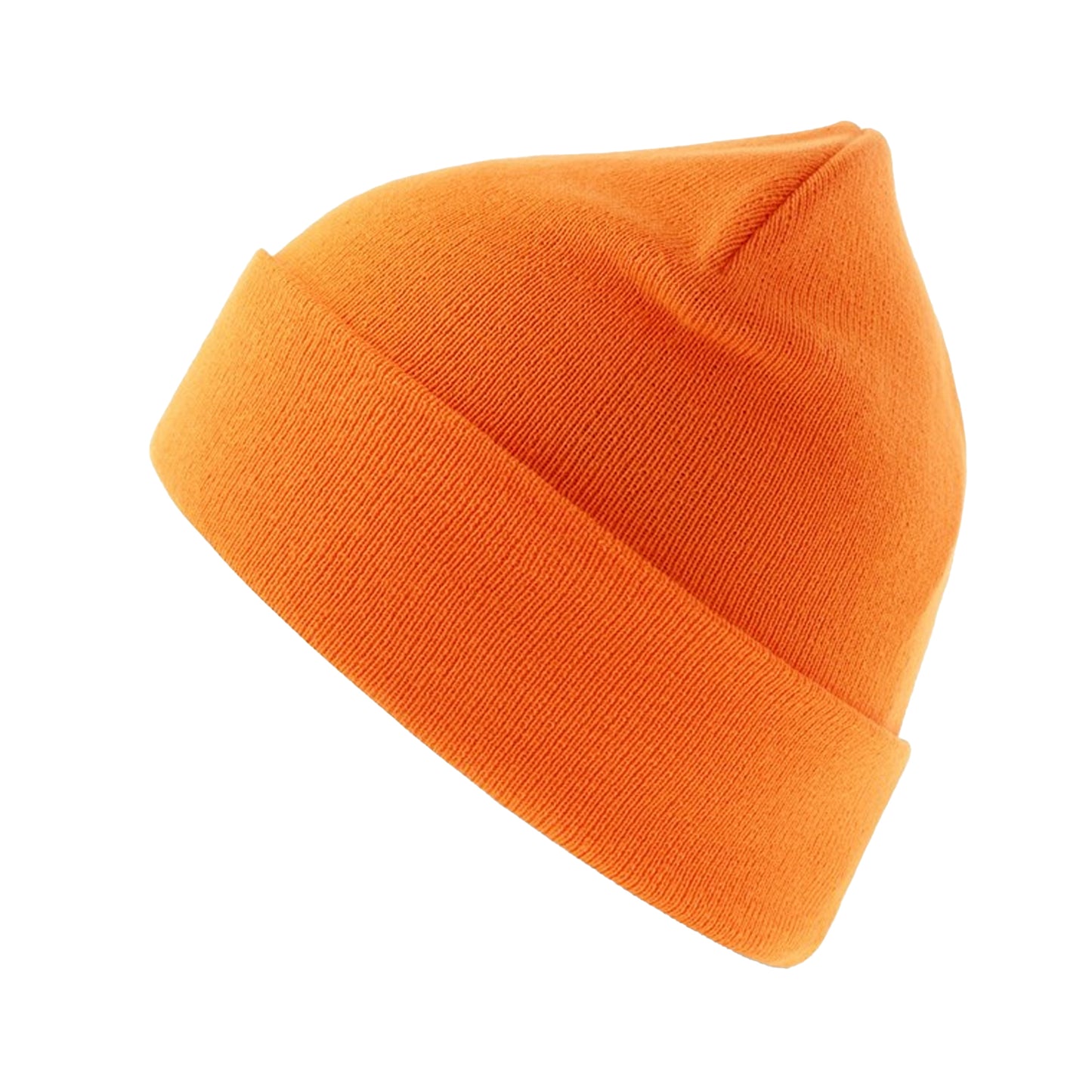 Fluro Orange - Back - Atlantis Unisex Adult Pier Polartech Lined Beanie
